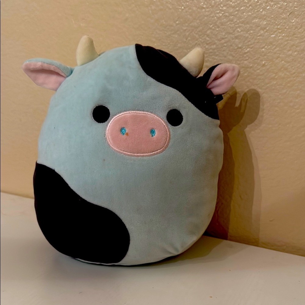 Squishmallows Blue and Black Accent Pillow Soft Plush Design